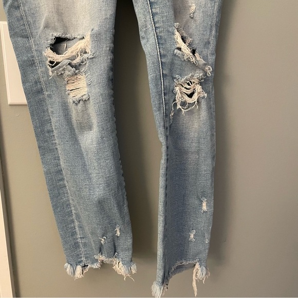 Abercrombie & Fitch Curve Love High Rise Super Skinny Ankle Distressed Jean 6S - Picture 5 of 7